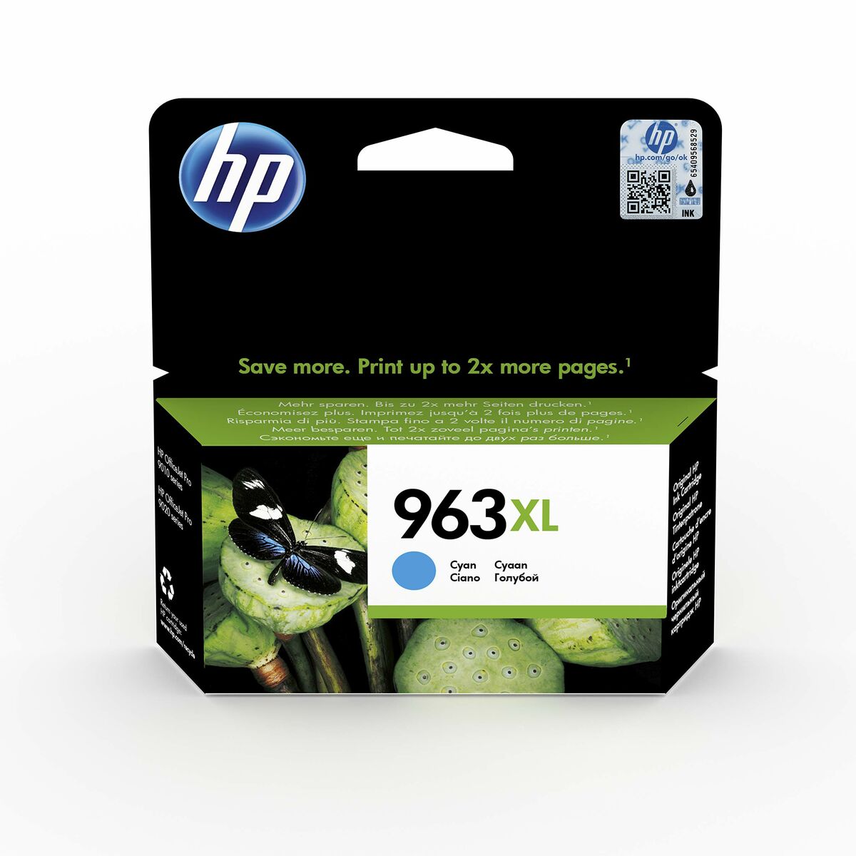 Original Ink Cartridge HP 3JA27AE#301 Cyan (1 Unit)