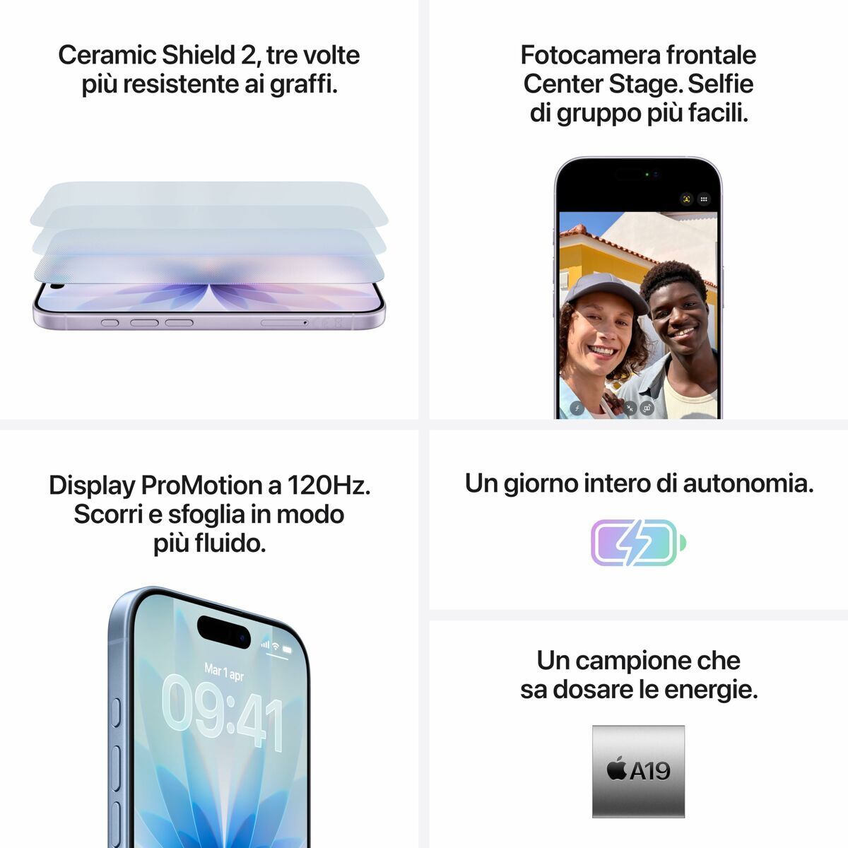 Smartphone Apple iPhone 17 6,3" Hexa Core 8 GB RAM 256 GB White