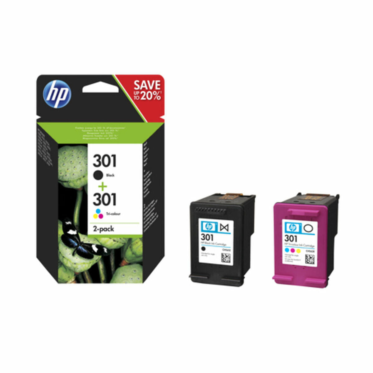 Original Ink Cartridge HP N9J72AE#301 Multicolour