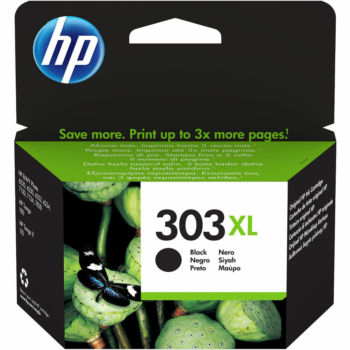 Original Ink Cartridge HP T6N04AE#301 Black (1 Unit)