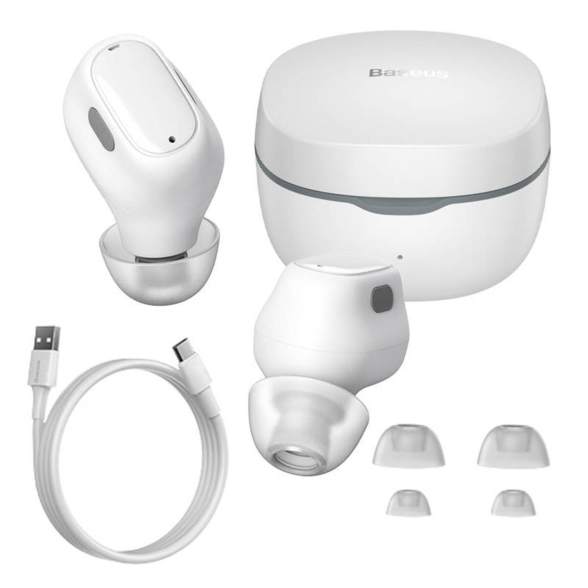 Headphones Baseus NGTW370002 White