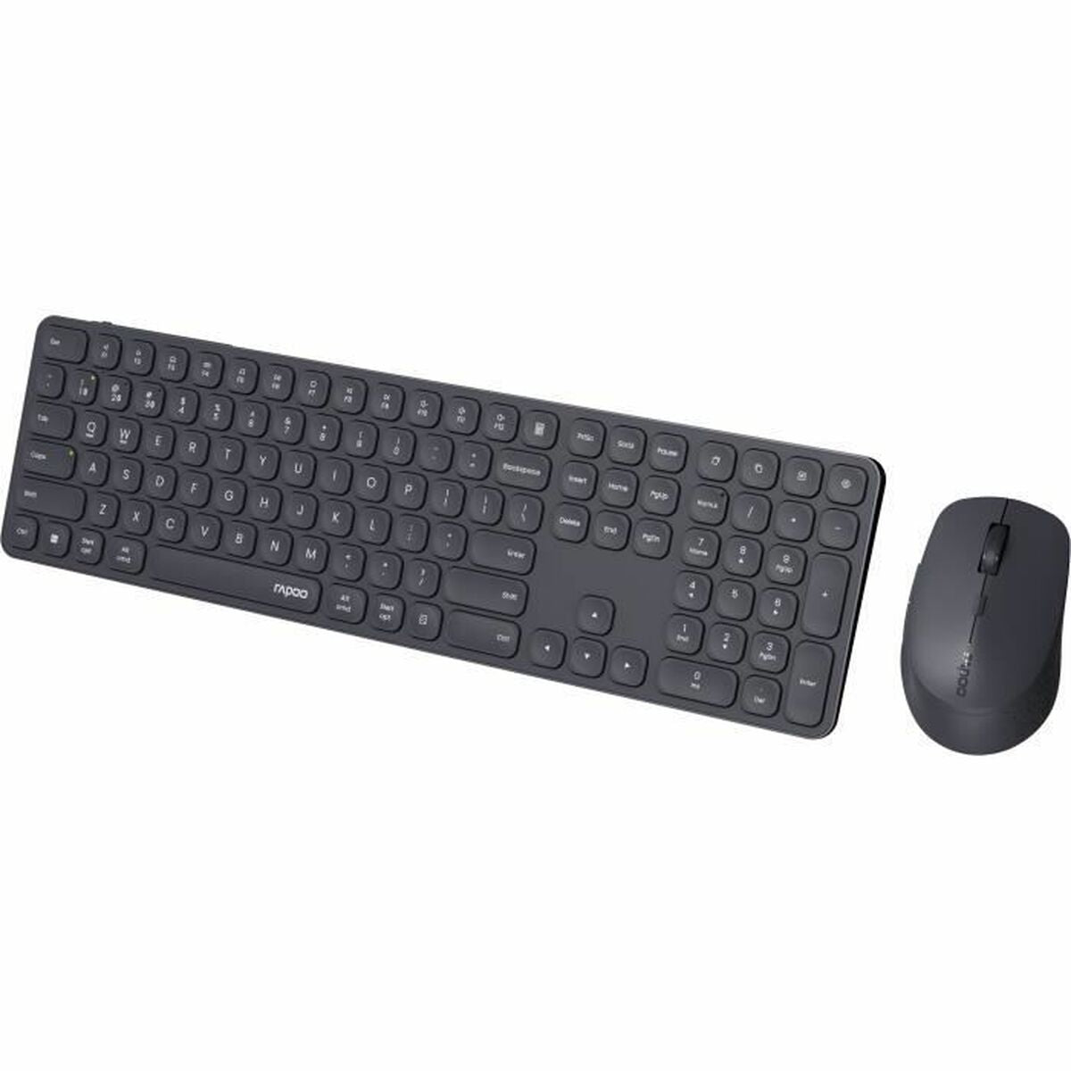 Keyboard and Mouse Rapoo 9810M Grey AZERTY