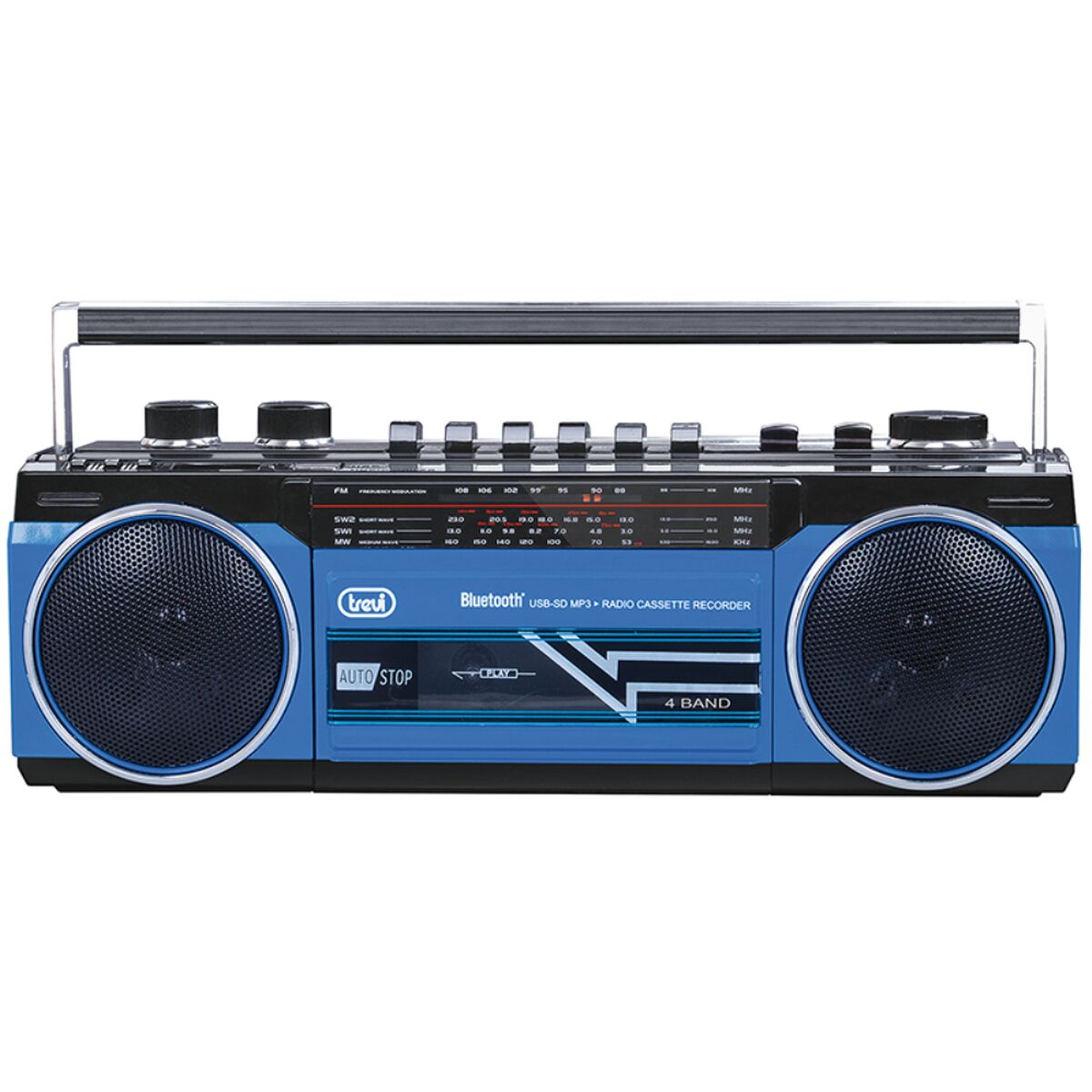 Portable Bluetooth Radio Trevi RR 501 BT Blue Black/Blue