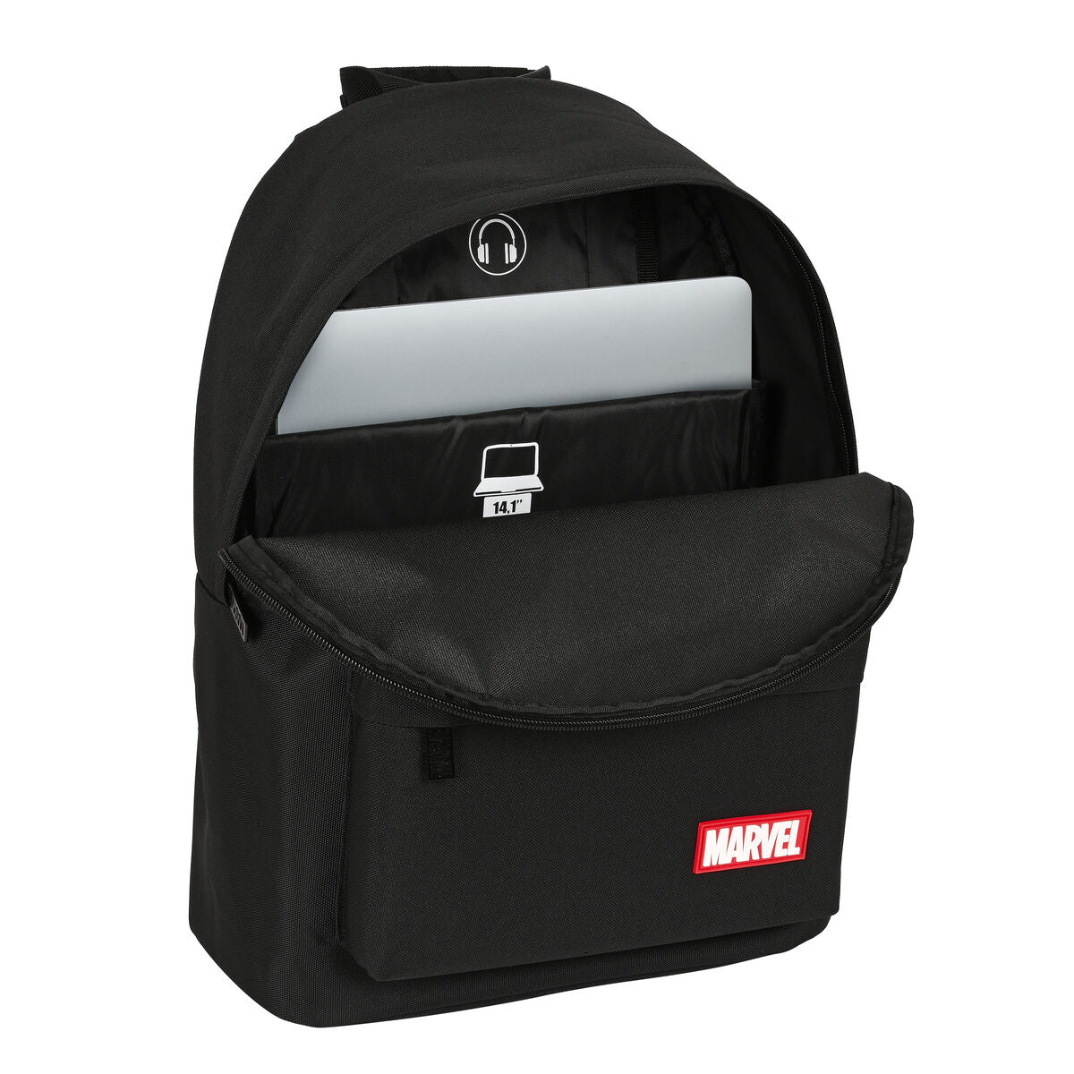 Laptop Backpack Marvel Black 31 x 41 x 16 cm