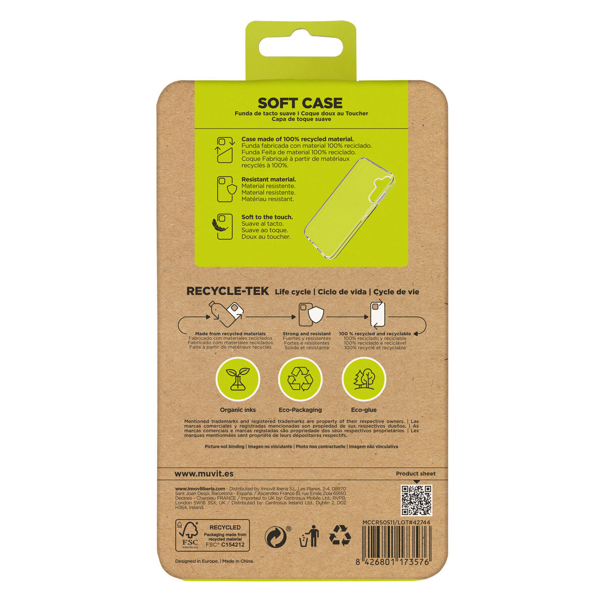 Mobile cover Muvit for Change Galaxy A15 Samsung Galaxy A14 5G