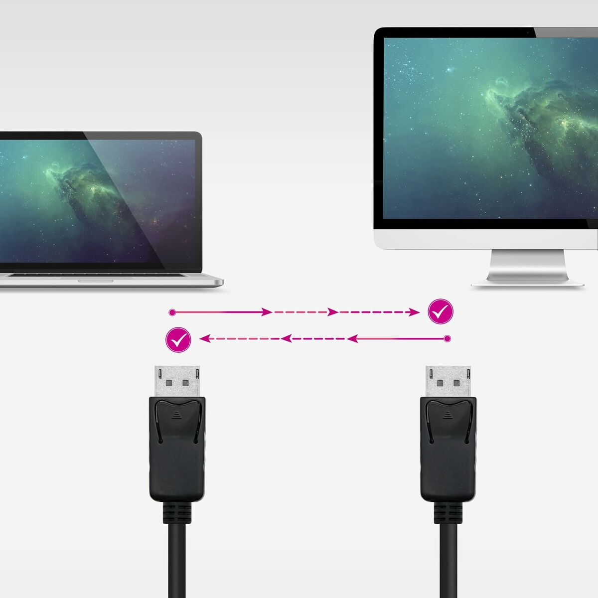 DisplayPort Cable NANOCABLE 10.15.2700 Black 50 cm