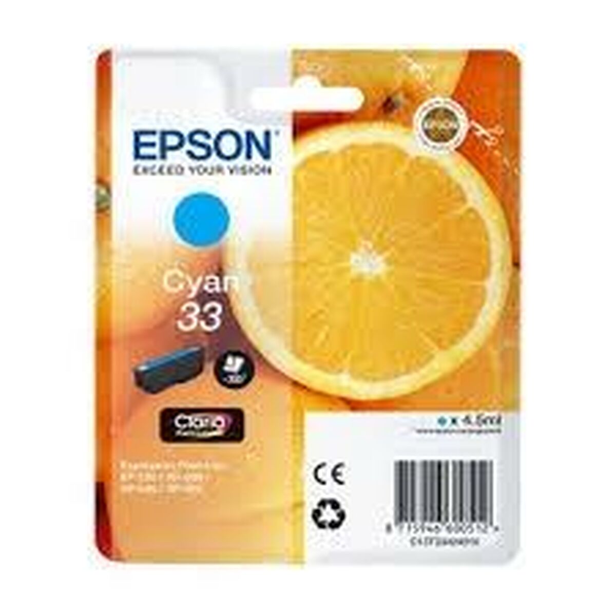 Original Ink Cartridge Epson C13T33424010 Cyan