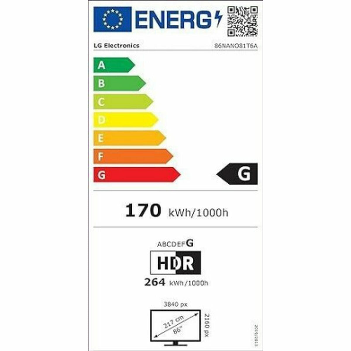 Smart TV LG 86NANO81T6A.AEU 4K Ultra HD 86" LED HDR D-LED NanoCell