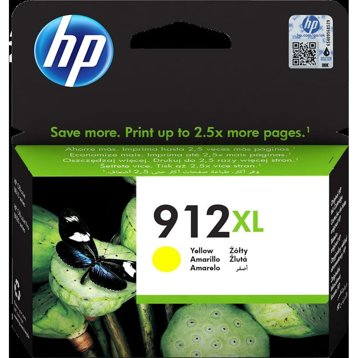 Original Ink Cartridge HP 912XL Yellow (60 Units)