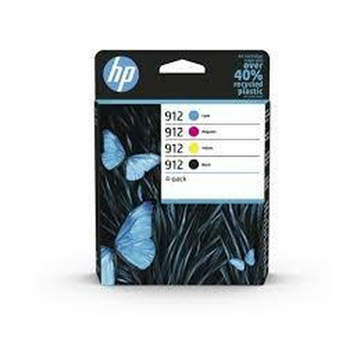 Original Ink Cartridge HP Yellow Blue Black Magenta (24 Units)