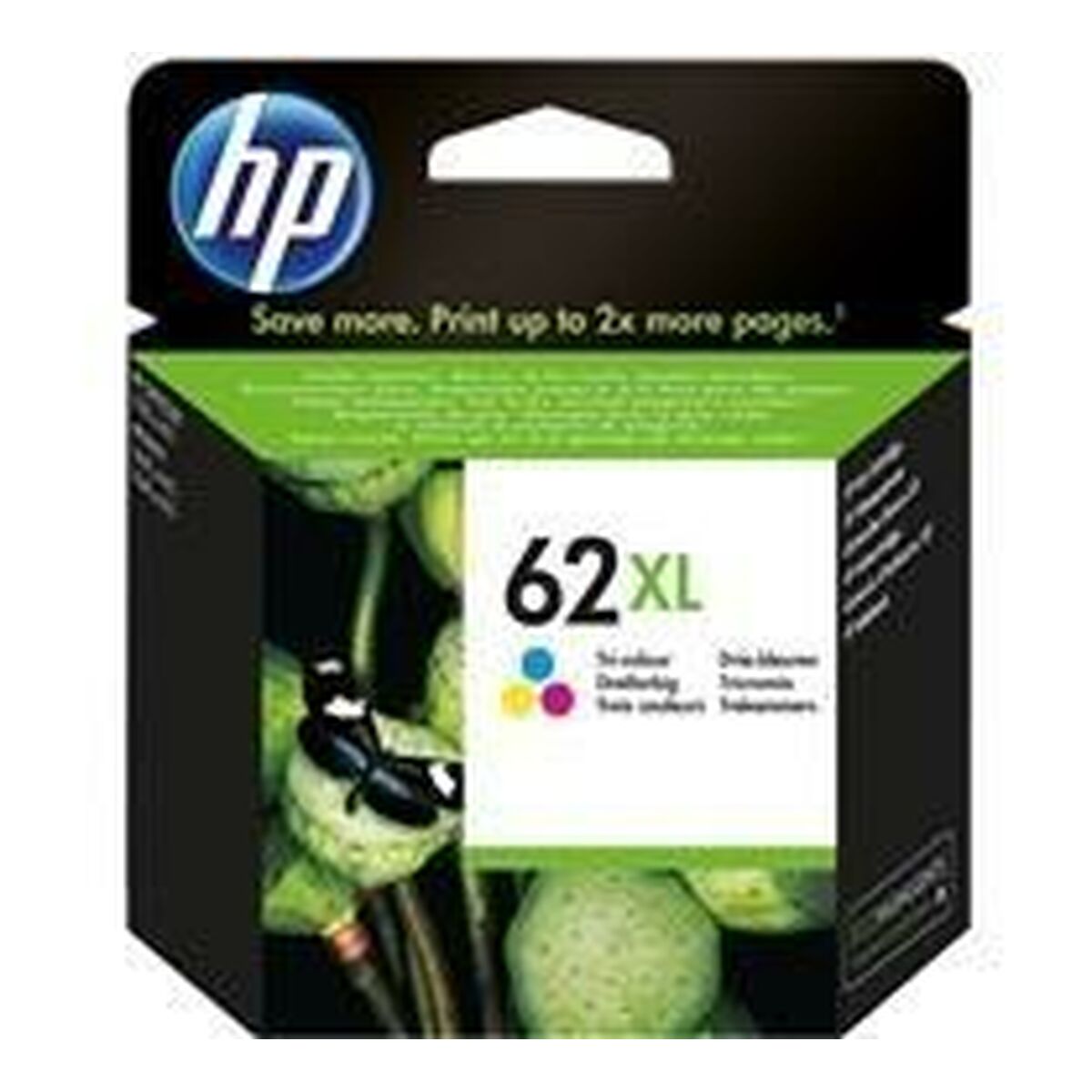 Original Ink Cartridge HP Nº 62 XL Tricolour (60 Units)