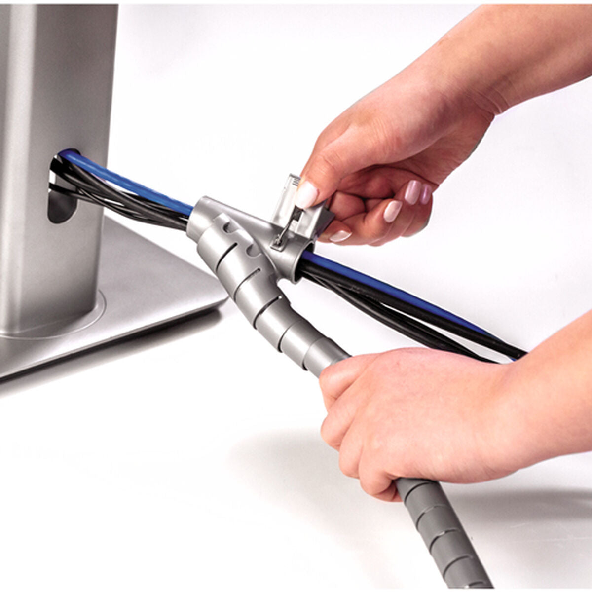 Cable Organiser Fellowes CableZip Silver 200 mm 2 mm