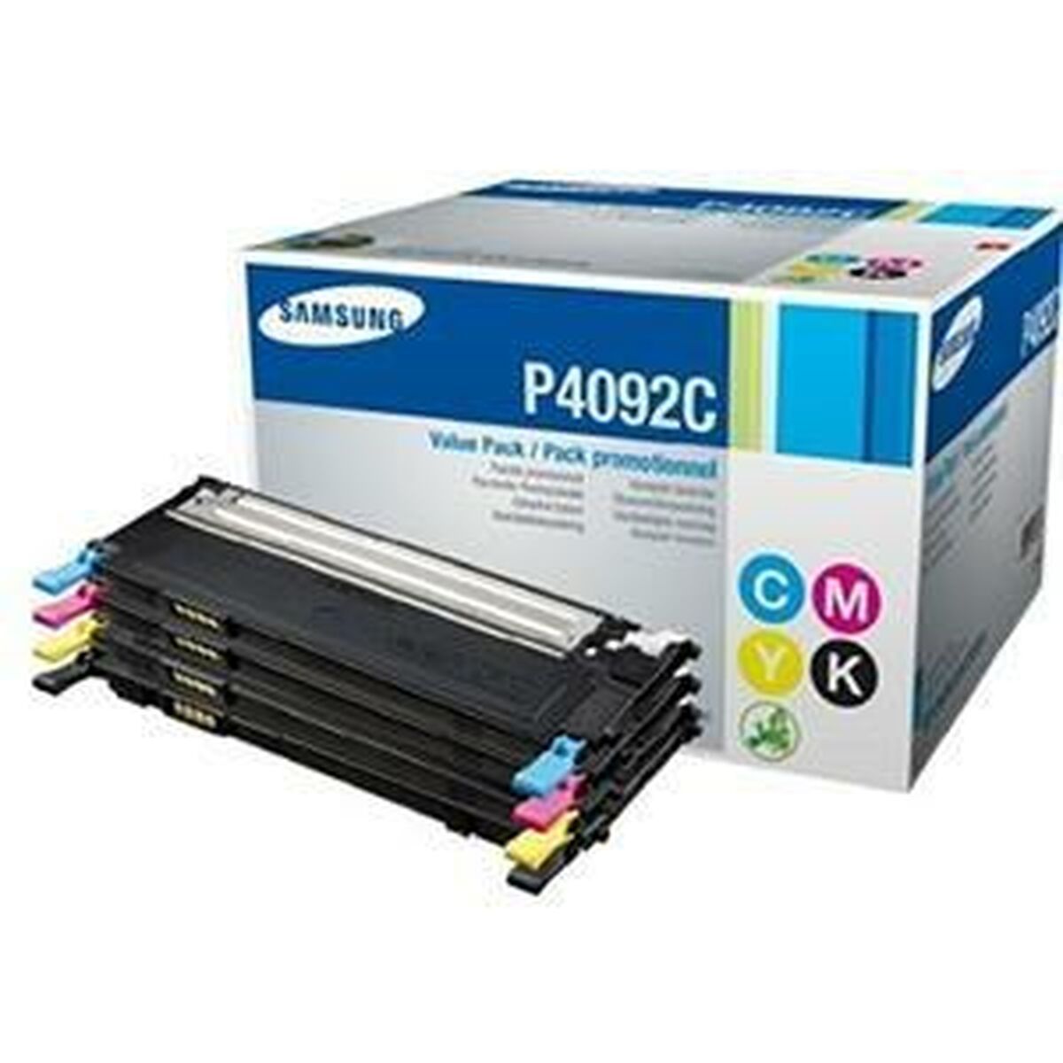 Original Ink Cartridge Samsung Paquete de 4 cartuchos de tóner negro/cian/magenta/amarillo Samsung CLT-P4092C Multicolour