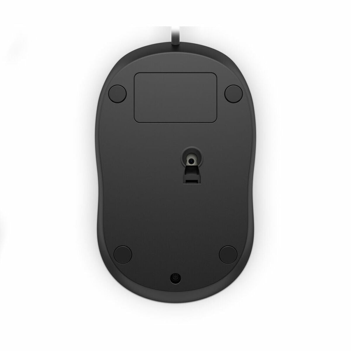 Mouse with Cable and Optical Sensor HP 4QM14AA#ABL Black 1200 DPI
