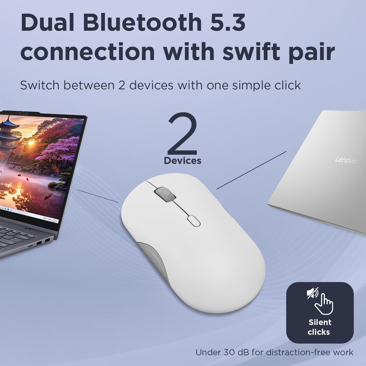 Mouse Lenovo GY51S61907 Grey 2400 dpi