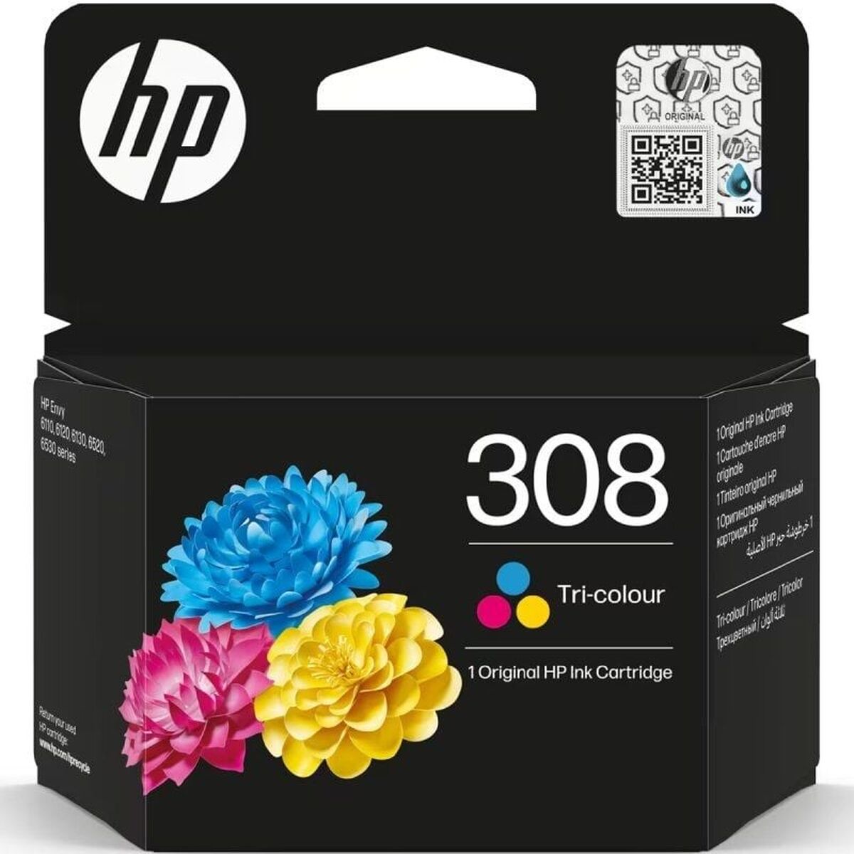 Original Ink Cartridge HP 308 Yellow Black