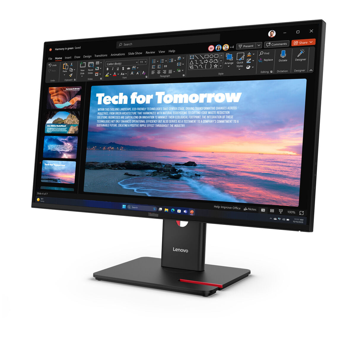 Gaming Monitor Lenovo 64AAGAT2EU LCD Wide Quad HD 27" 22"