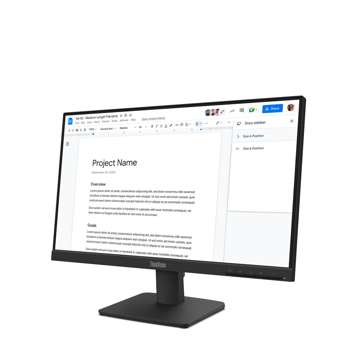 Monitor Lenovo 64CBKAT6EU Full HD 21,5"