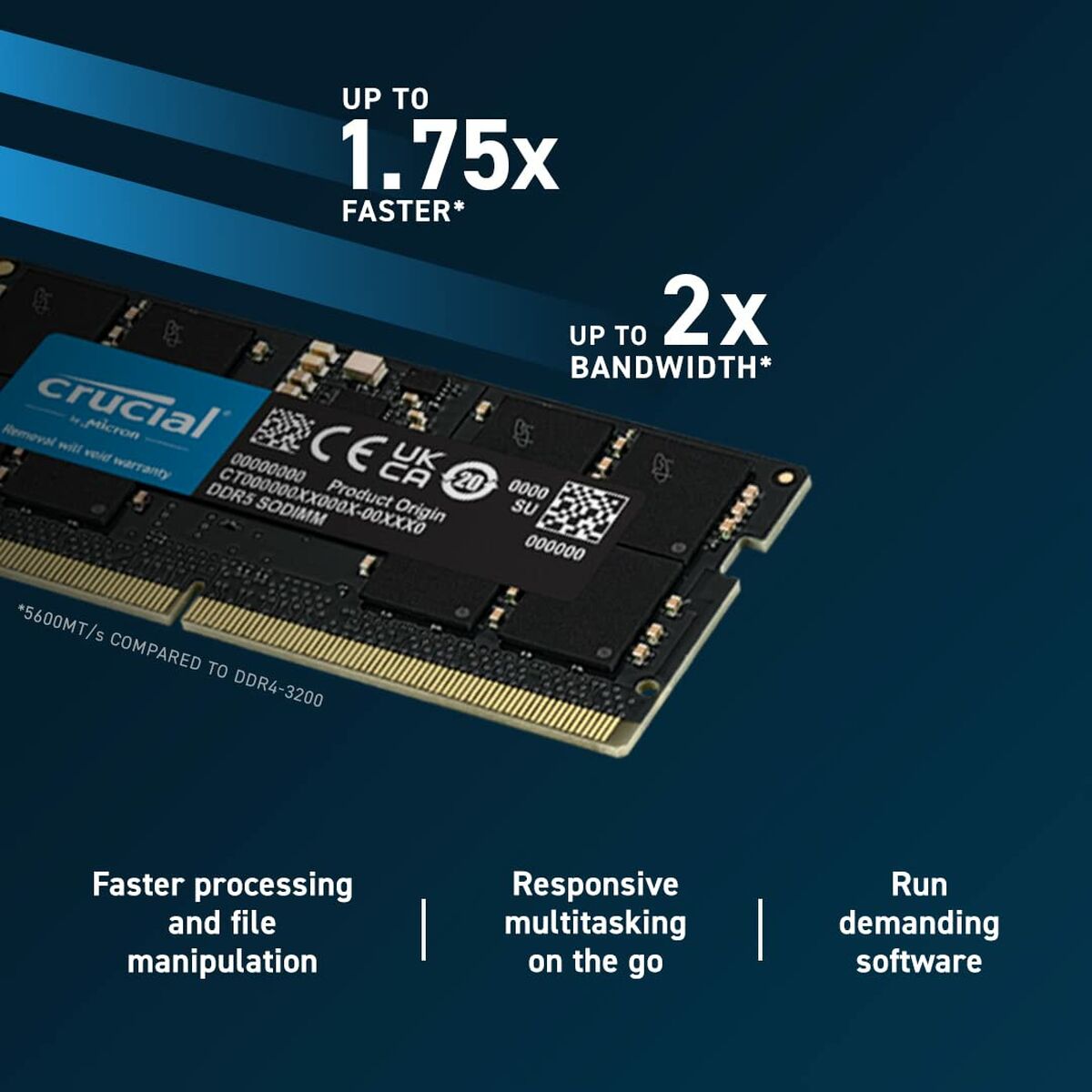 RAM Memory Crucial CT2K48G56C46S5 48 GB 96 GB DDR5 5600 MHz