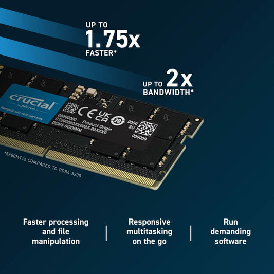 RAM Memory Crucial CT2K48G56C46S5 48 GB 96 GB DDR5 5600 MHz