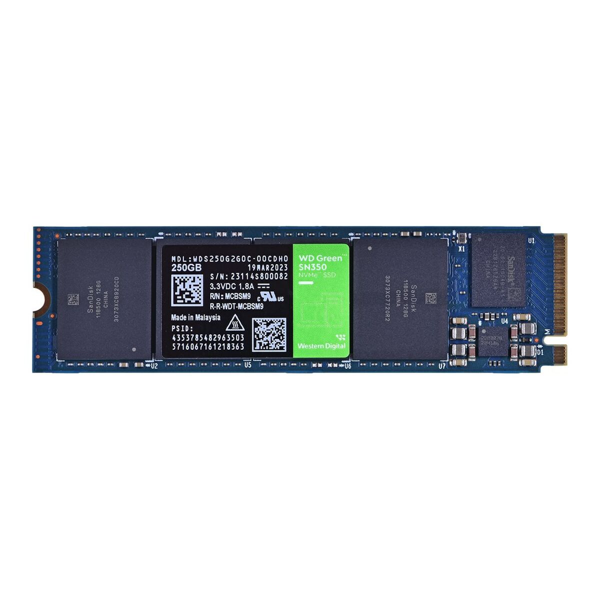 Hard Drive Western Digital Green SN350 250 GB SSD