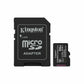 Micro SD Memory Card with Adaptor Kingston SDCS3/64GB 64 GB