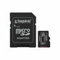 Micro SD Memory Card with Adaptor Kingston SDCS3/64GB 64 GB