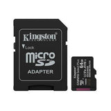 Micro SD Memory Card with Adaptor Kingston SDCS3/64GB 64 GB