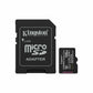 Micro SD Memory Card with Adaptor Kingston SDCS3/128GB 128 GB