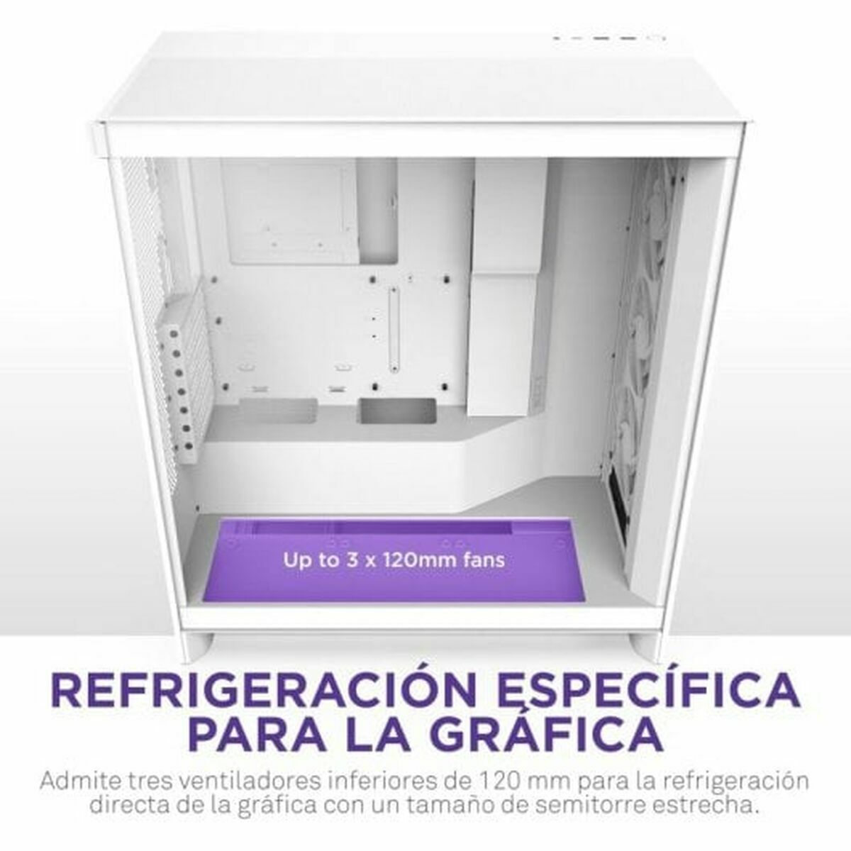 ATX Semi-tower Box NZXT H7 Flow RGB Midi White