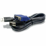 Cable KVM Trendnet TK-CU06              Black 1.8 m