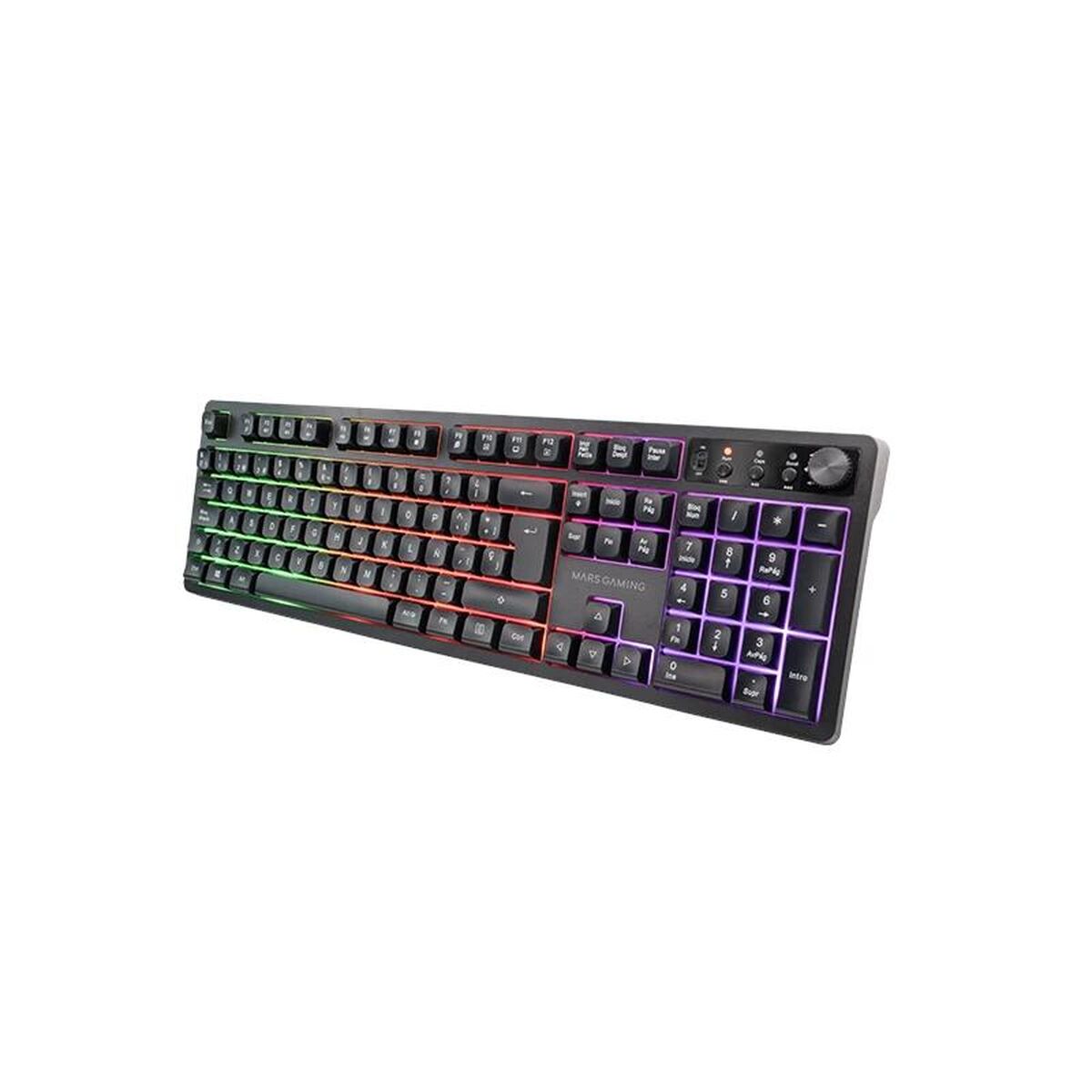 Keyboard and Mouse Mars Gaming MCPWX Black Spanish Spanish Qwerty