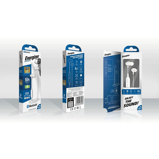 Headphones Energizer CIBT20WH2 White