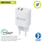 Wall Charger Muvit for Change White 18 W 20 W