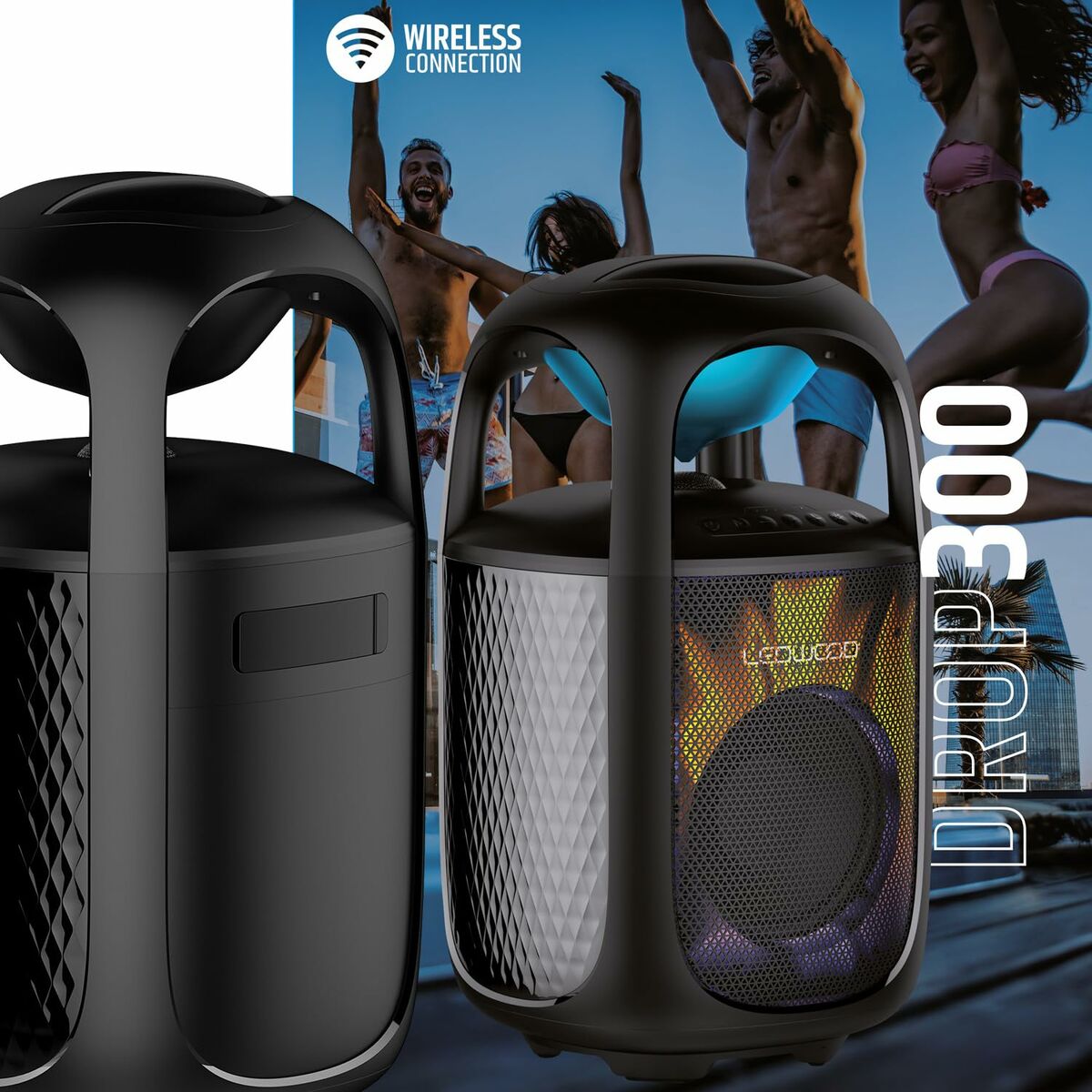 Portable Bluetooth Speakers Ledwood DROP300 BT 300W 90 W