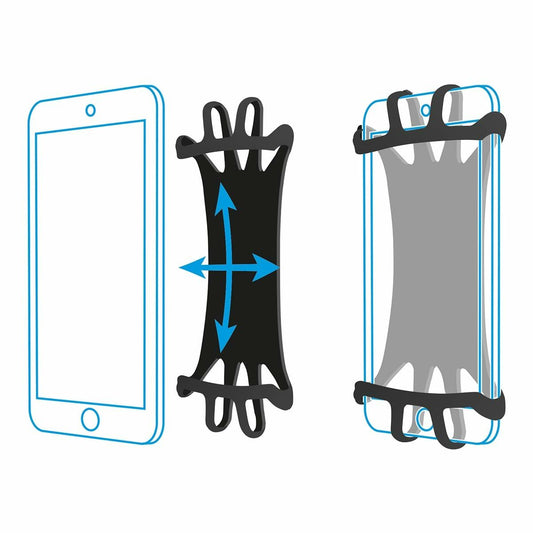 Mobile support Mobilis 030004 5" 7" Black Silicone