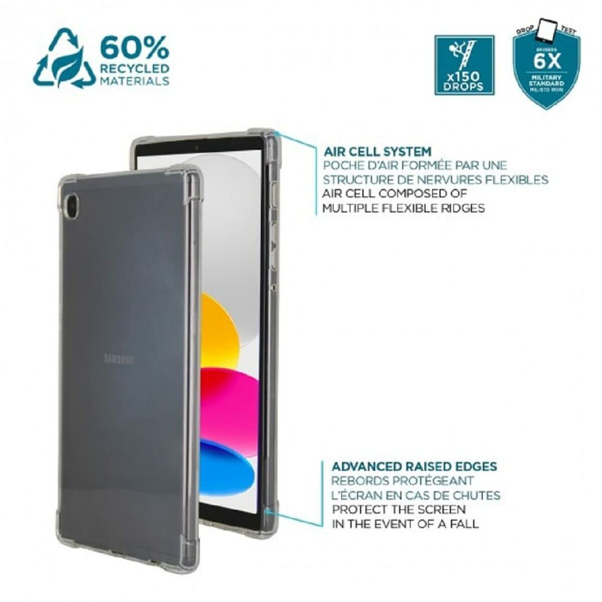 Tablet cover Mobilis R Series IPAD 10th Transparent 10,9"