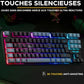 Keyboard The G-Lab KEYZ CAESIUM Black Grey Azerty French