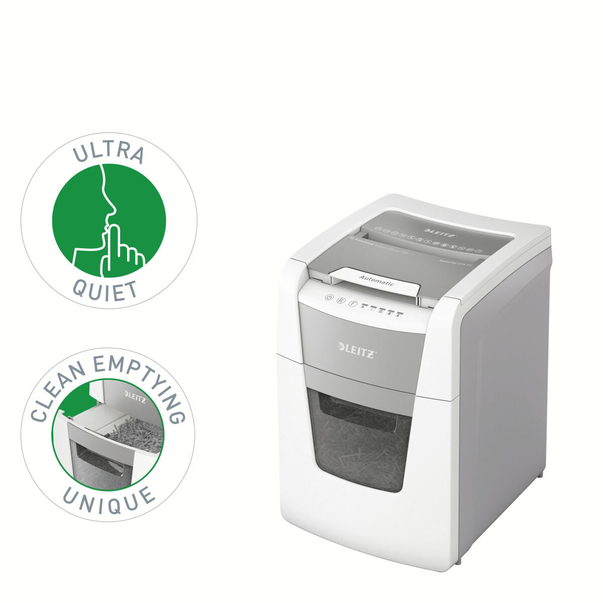 Micro-Cut Paper Shredder Leitz IQ 100 Autofeed