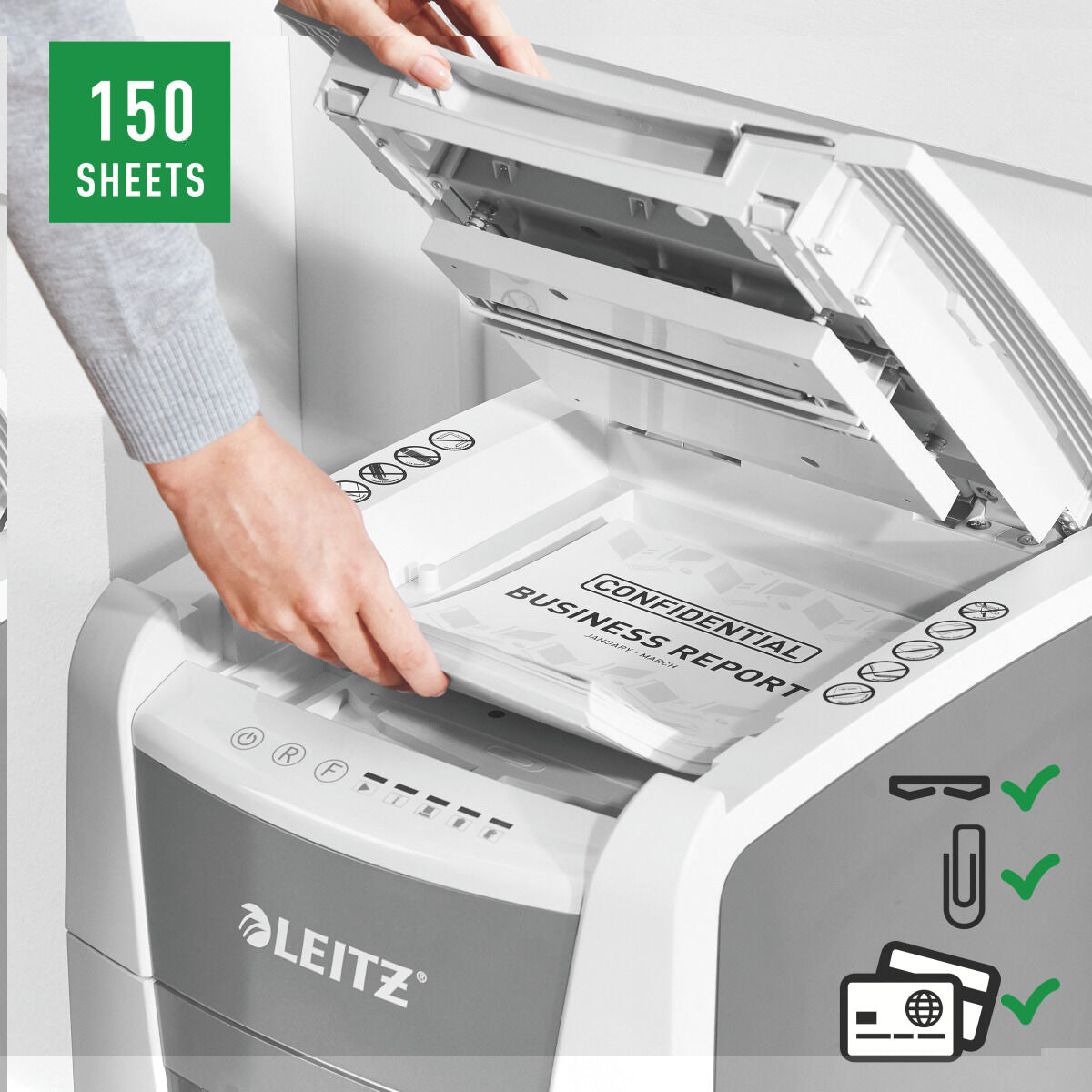 Paper Shredder Leitz IQ 150 Autofeed P4