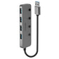 USB Hub LINDY Black Grey (1 Unit)