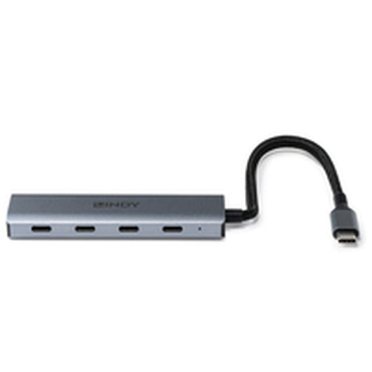 USB Hub LINDY 43414 Grey