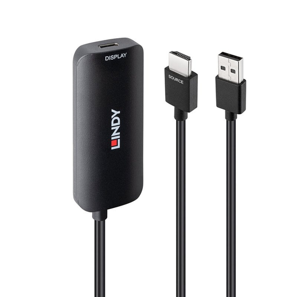 HDMI to DVI adapter LINDY 43423 Black 20 cm