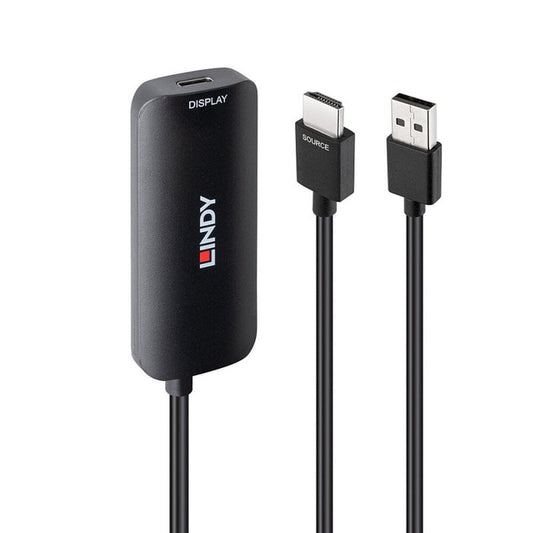 HDMI to DVI adapter LINDY 43423 Black 20 cm