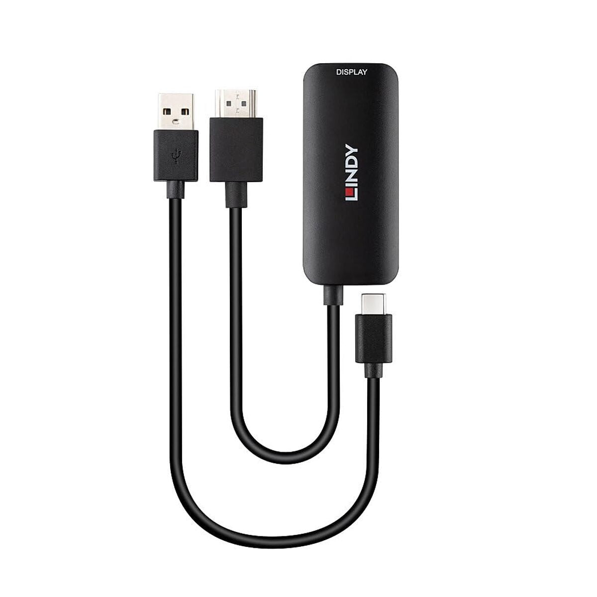 HDMI to DVI adapter LINDY 43423 Black 20 cm