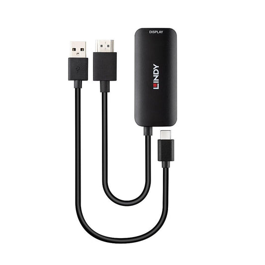 HDMI to DVI adapter LINDY 43423 Black 20 cm