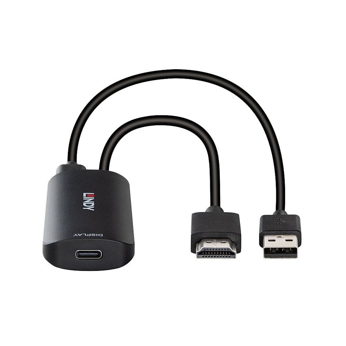 HDMI to DVI adapter LINDY 43423 Black 20 cm