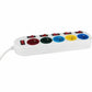 Power Socket - 5 sockets with Switch GAO 3680 W