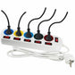 Power Socket - 5 sockets with Switch GAO 3680 W