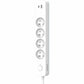 4-socket plugboard with power switch QUARX (1,5 m)